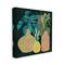 Stupell Industries Decorative Vases with Tropical Palms over Black Canvas Wall Art